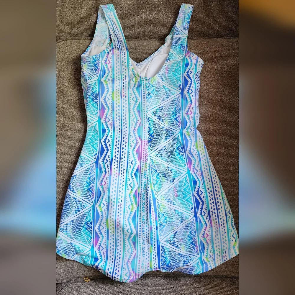 NWOT Gabar Multicolor Swimsuit Women's Size 8 Sample - Picture 2 of 3